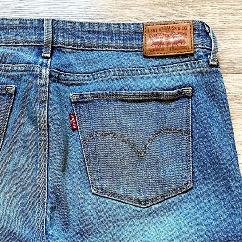 LEVI’S 711 Skinny - Denim Blue Jeans - Size 30 x 32 - Distress - Picture 7 of 10